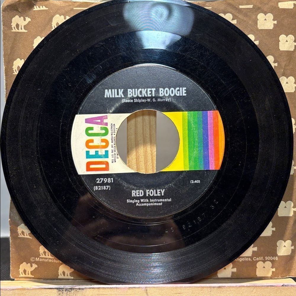 Red Foley 45 Vinyl Record